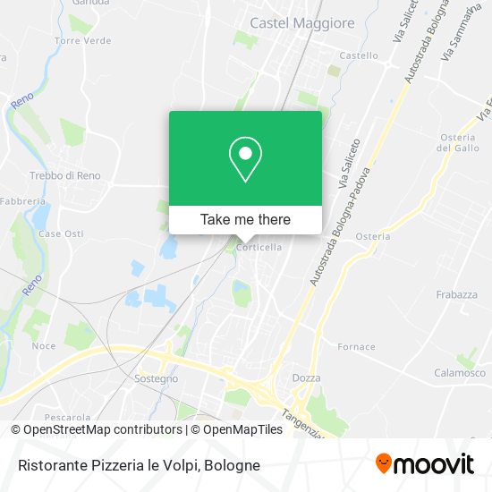 Ristorante Pizzeria le Volpi map