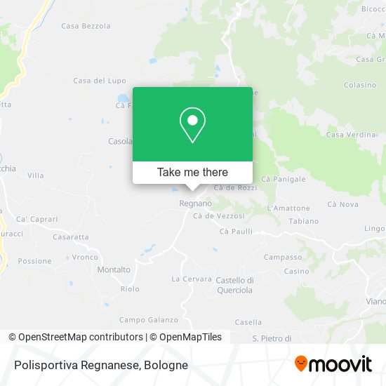 Polisportiva Regnanese map