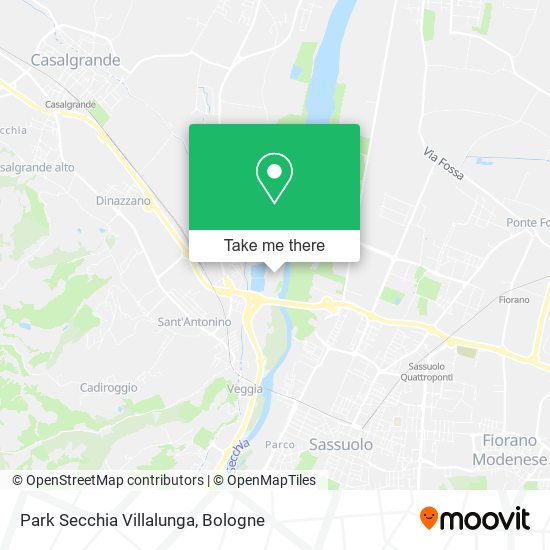 Park Secchia Villalunga map