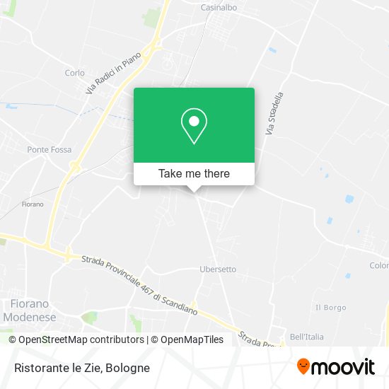 Ristorante le Zie map