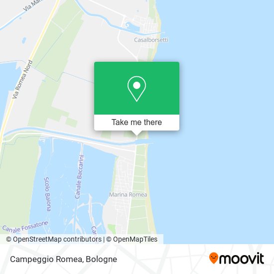 Campeggio Romea map