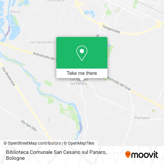 Biblioteca Comunale San Cesario sul Panaro map