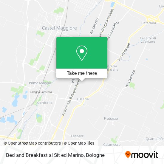 Bed and Breakfast al Sit ed Marino map