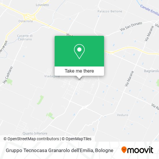 Gruppo Tecnocasa Granarolo dell'Emilia map