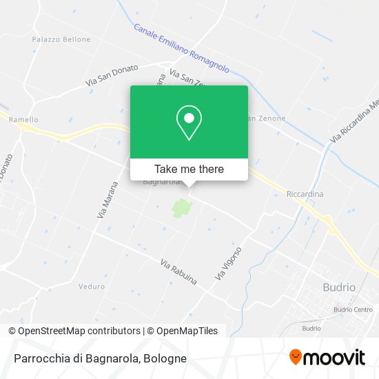 Parrocchia di Bagnarola map