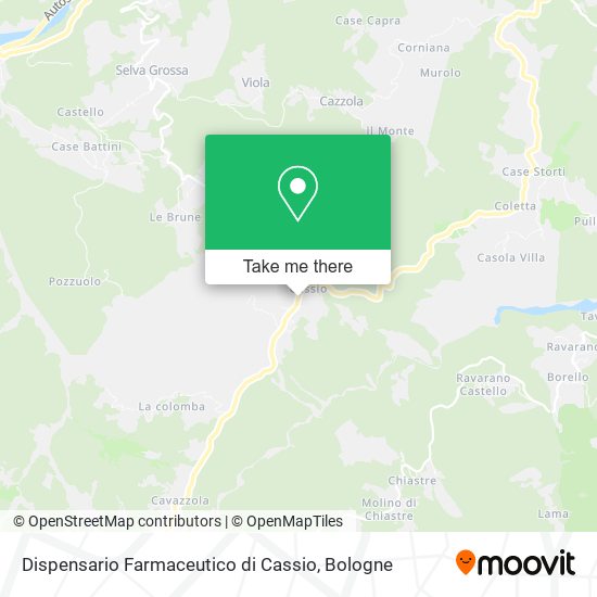 Dispensario Farmaceutico di Cassio map