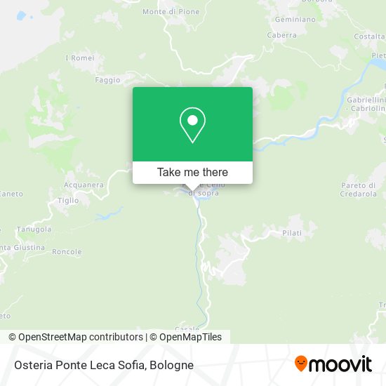 Osteria Ponte Leca Sofia map