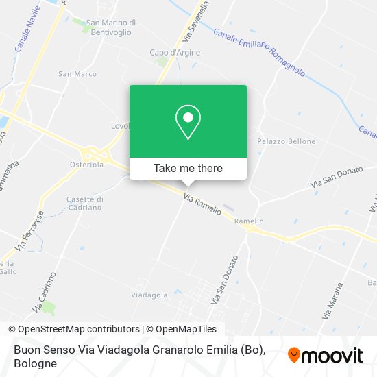 Buon Senso Via Viadagola Granarolo Emilia (Bo) map