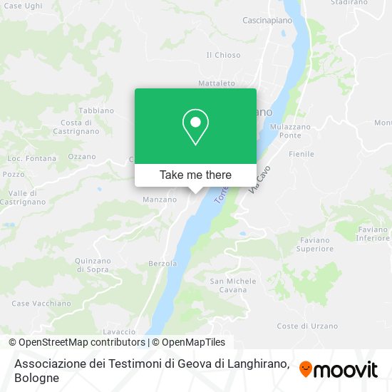 Associazione dei Testimoni di Geova di Langhirano map