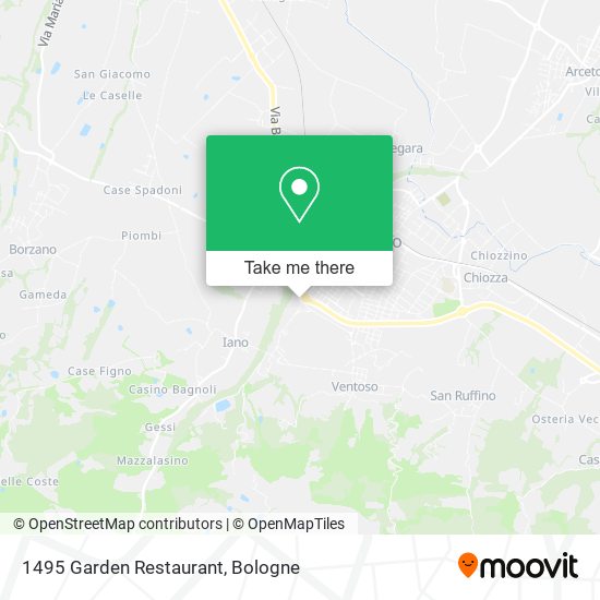 1495 Garden Restaurant map