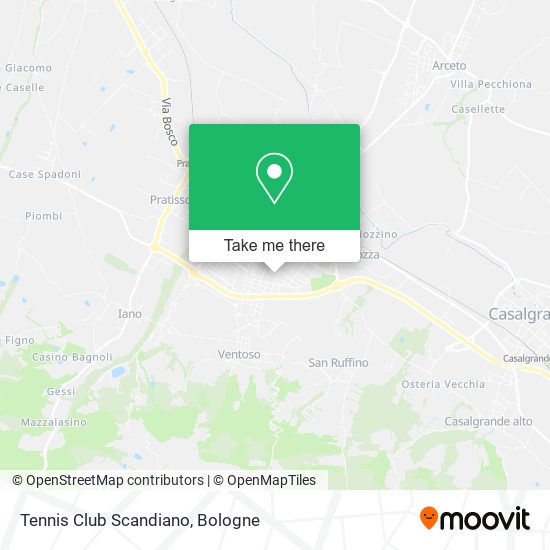 Tennis Club Scandiano map