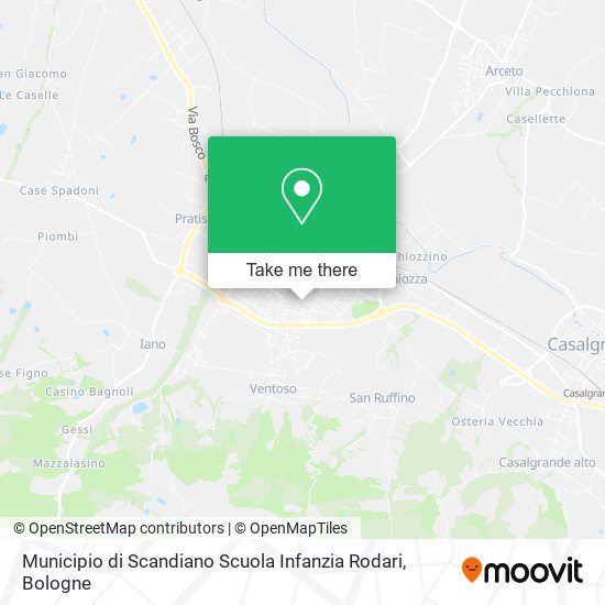 Municipio di Scandiano Scuola Infanzia Rodari map