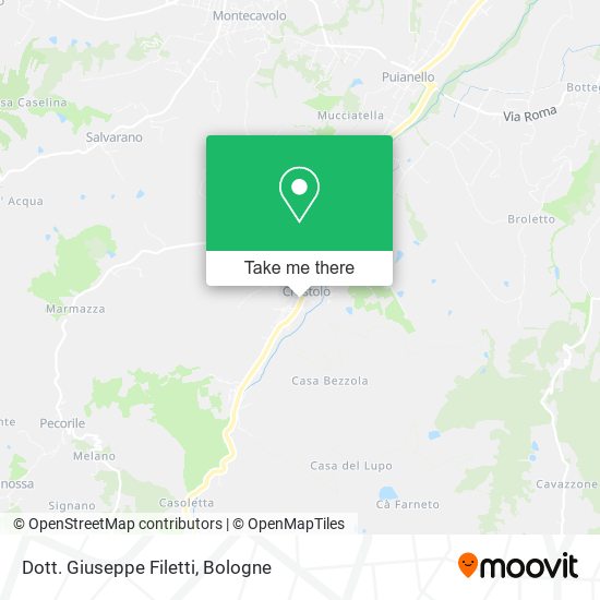 Dott. Giuseppe Filetti map