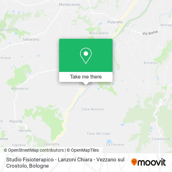 Studio Fisioterapico - Lanzoni Chiara - Vezzano sul Crostolo map