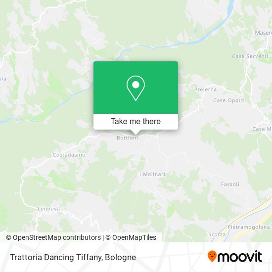 Trattoria Dancing Tiffany map