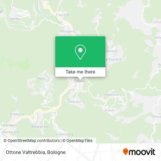 Ottone Valtrebbia map