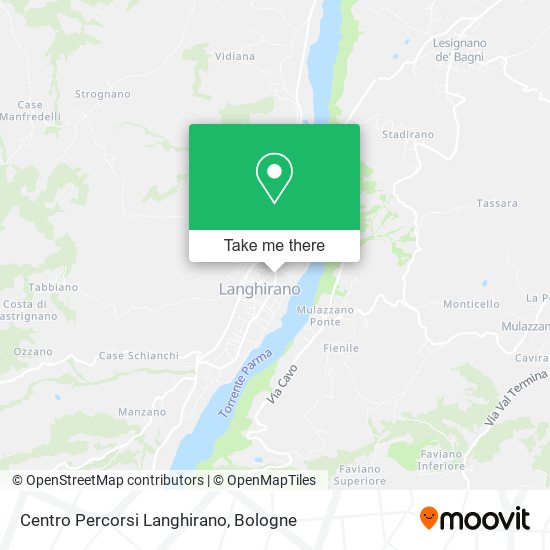 Centro Percorsi Langhirano map