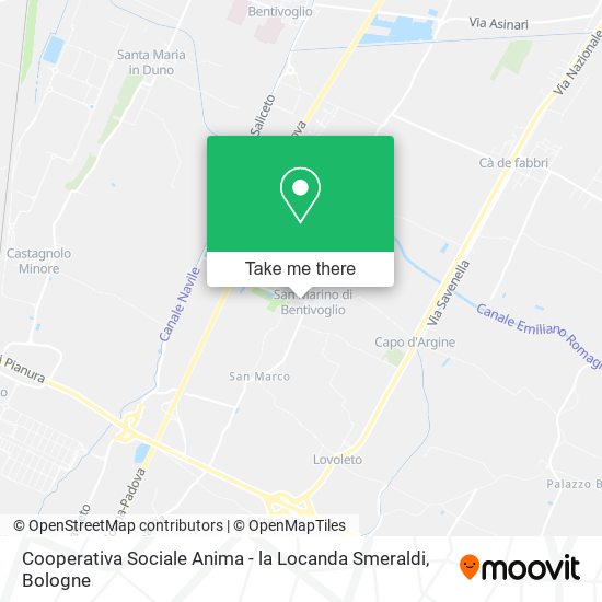 Cooperativa Sociale Anima - la Locanda Smeraldi map
