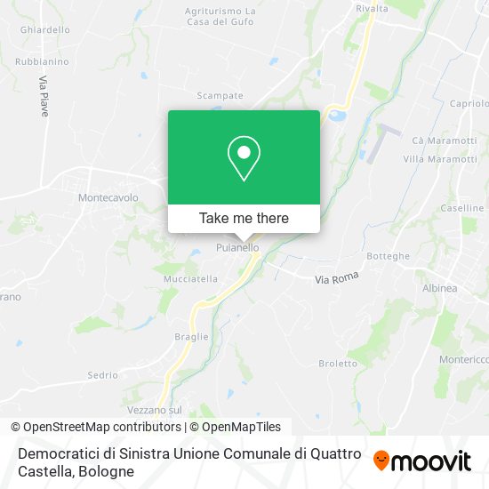 Democratici di Sinistra Unione Comunale di Quattro Castella map