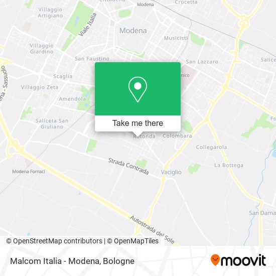 Malcom Italia - Modena map