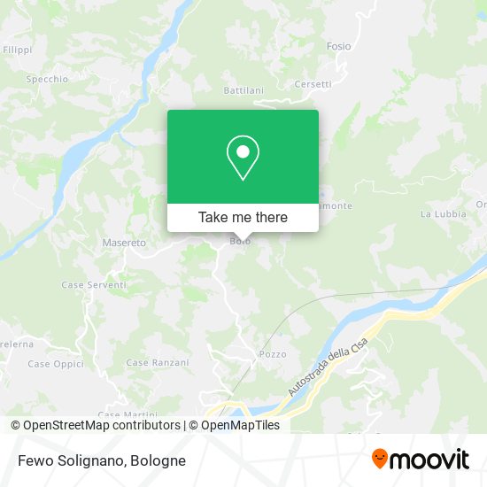 Fewo Solignano map