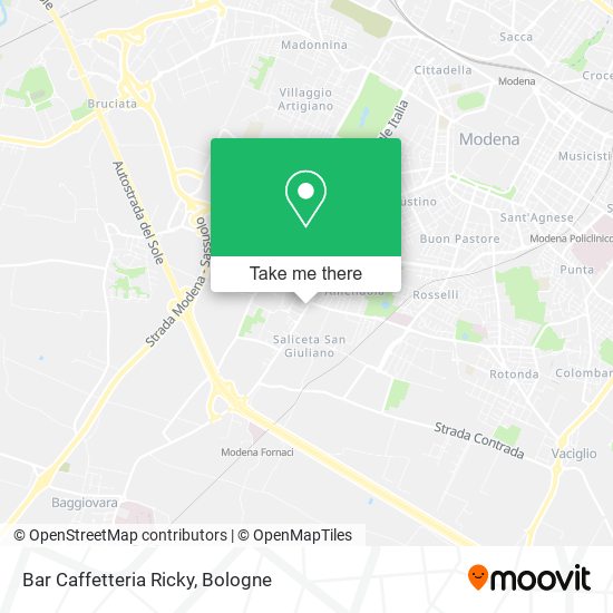 Bar Caffetteria Ricky map