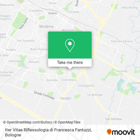 Iter Vitae Riflessologia di Francesca Fantuzzi map