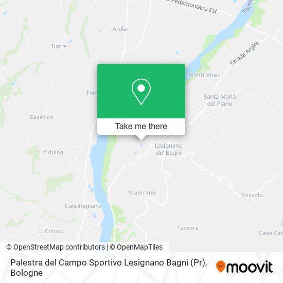 Palestra del Campo Sportivo Lesignano Bagni (Pr) map