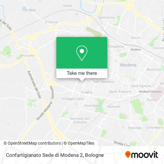 Confartigianato Sede di Modena 2 map