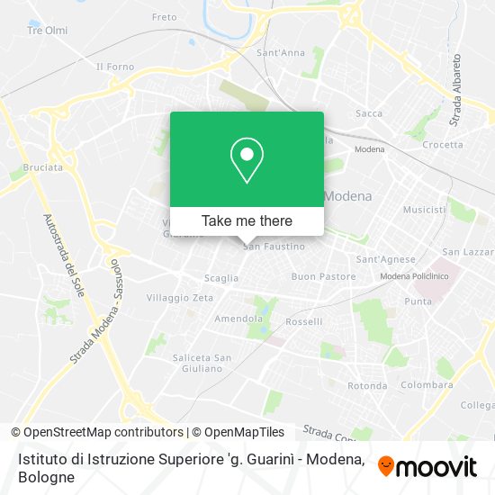 Istituto di Istruzione Superiore 'g. Guarinì - Modena map