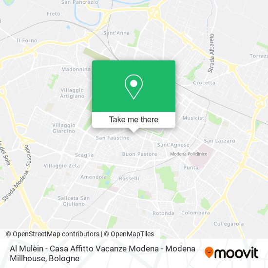 Al Mulèin - Casa Affitto Vacanze Modena - Modena Millhouse map