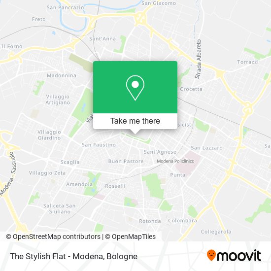 The Stylish Flat - Modena map