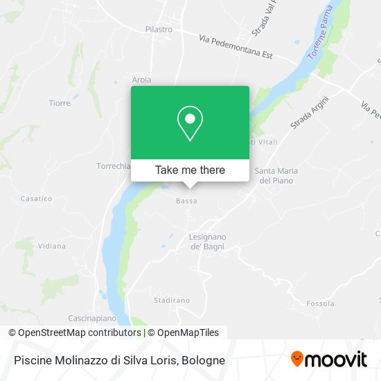 Piscine Molinazzo di Silva Loris map