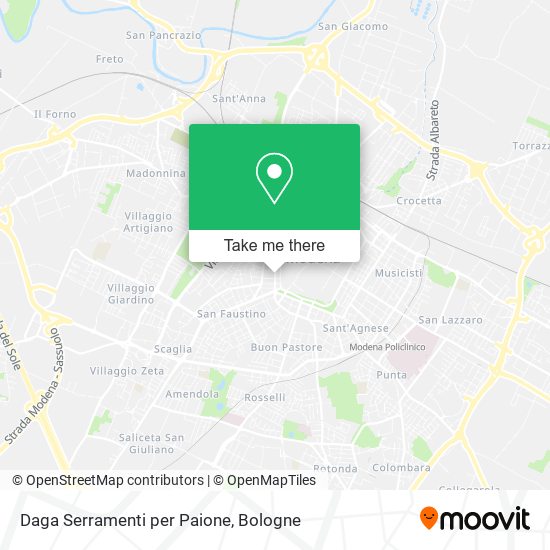 Daga Serramenti per Paione map