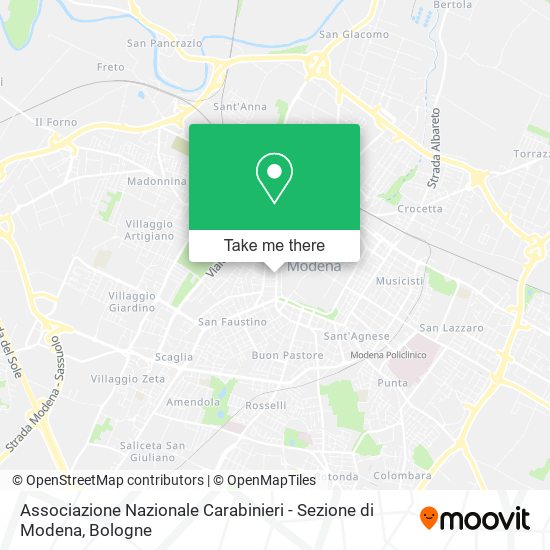 Associazione Nazionale Carabinieri - Sezione di Modena map