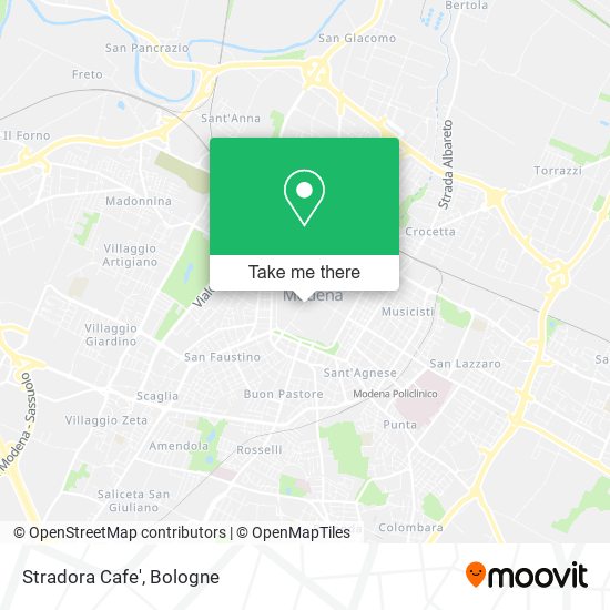 Stradora Cafe' map