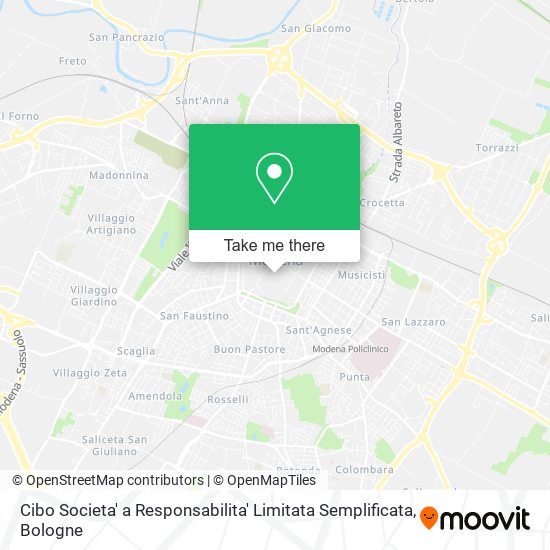 Cibo Societa' a Responsabilita' Limitata Semplificata map