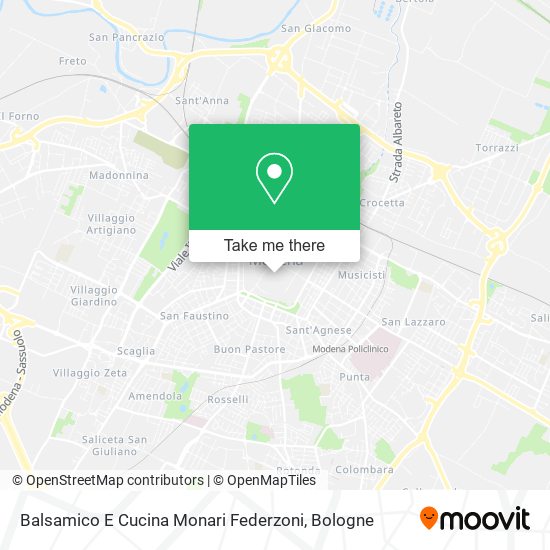 Balsamico E Cucina Monari Federzoni map