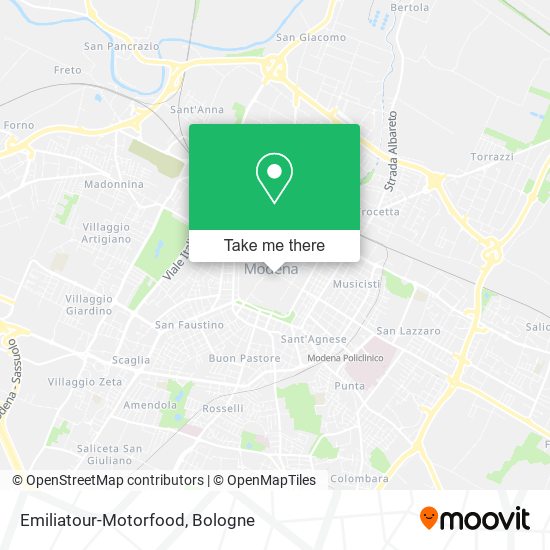 Emiliatour-Motorfood map