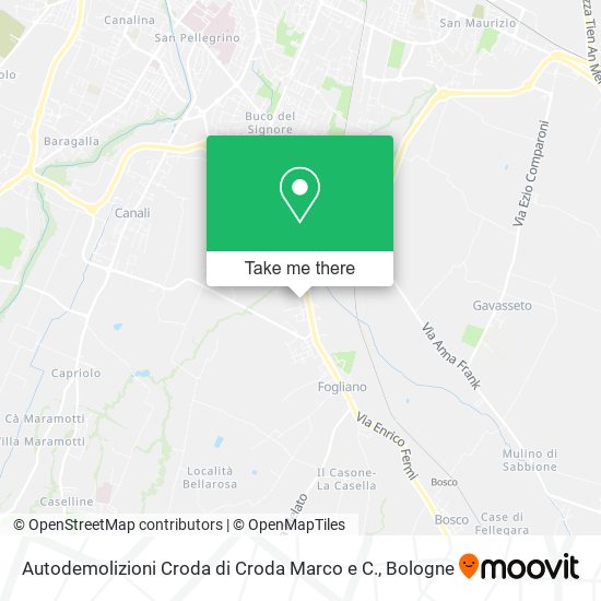 Autodemolizioni Croda di Croda Marco e C. map