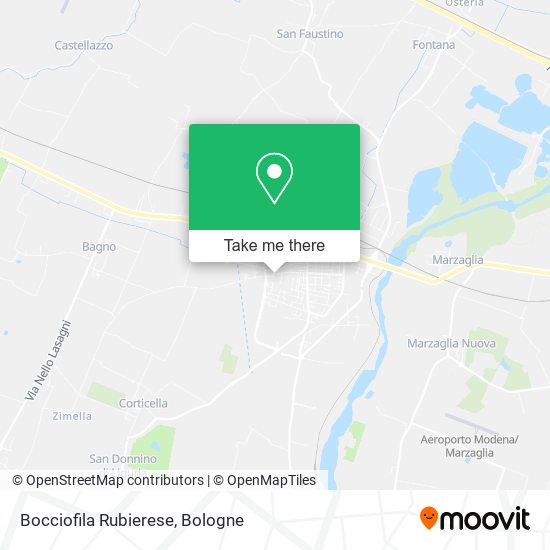 Bocciofila Rubierese map