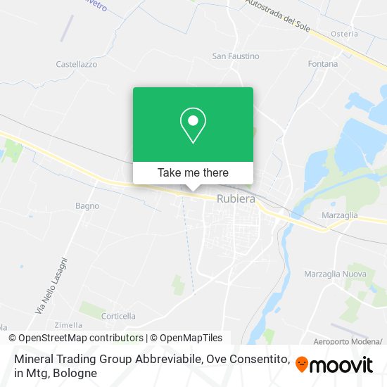 Mineral Trading Group Abbreviabile, Ove Consentito, in Mtg map