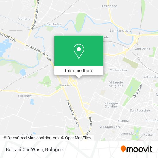 Bertani Car Wash map