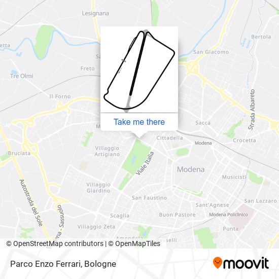 Parco Enzo Ferrari map