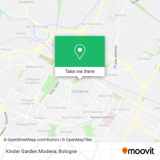 Kinder Garden Modena map