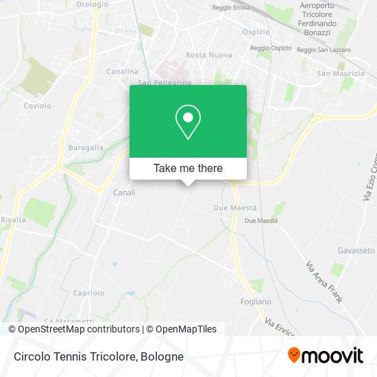 Circolo Tennis Tricolore map