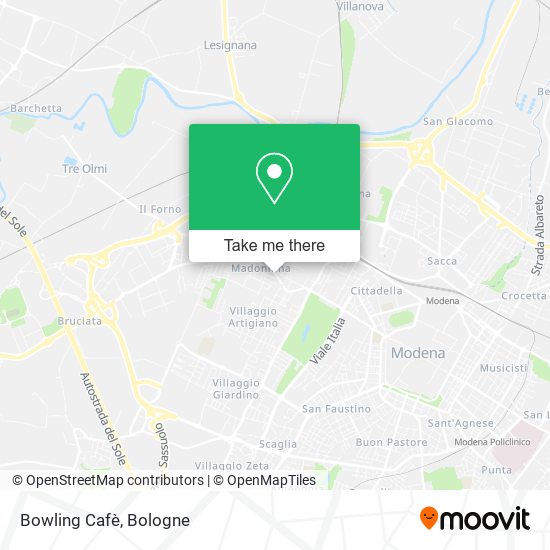 Bowling Cafè map