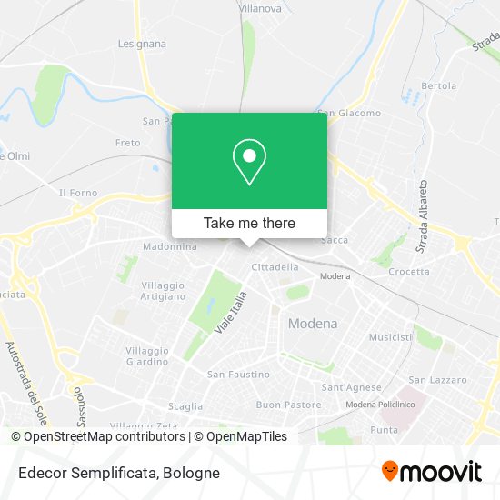 Edecor Semplificata map