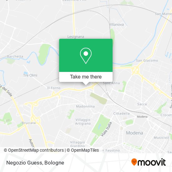 Negozio Guess map