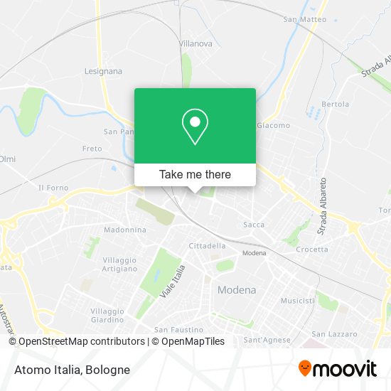 Atomo Italia map